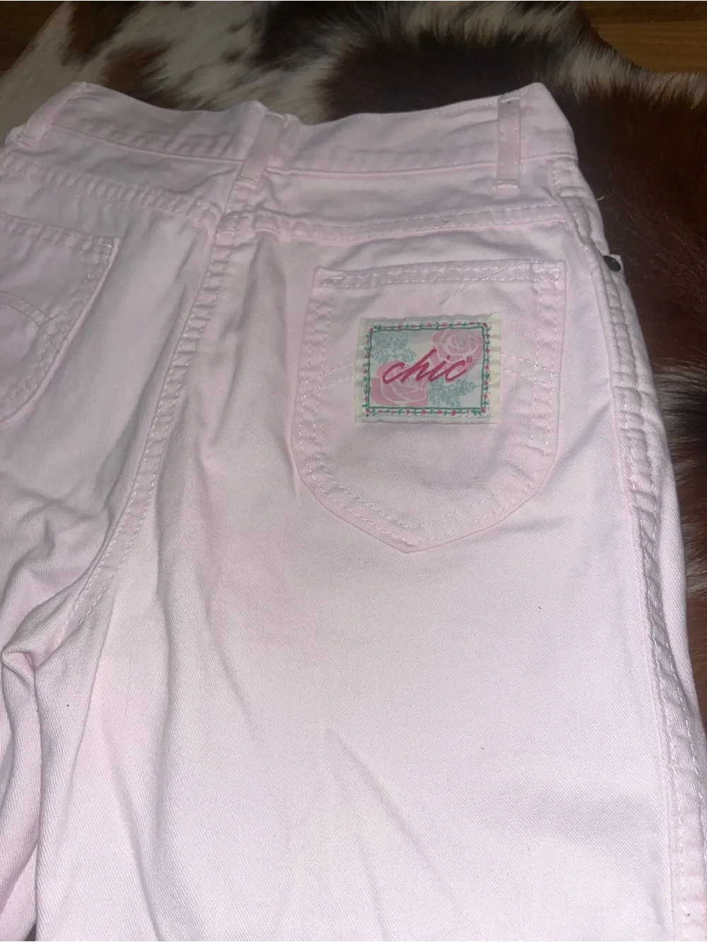 Vintage CHIC brand light pink Bermuda shorts size 24 (0) GUC